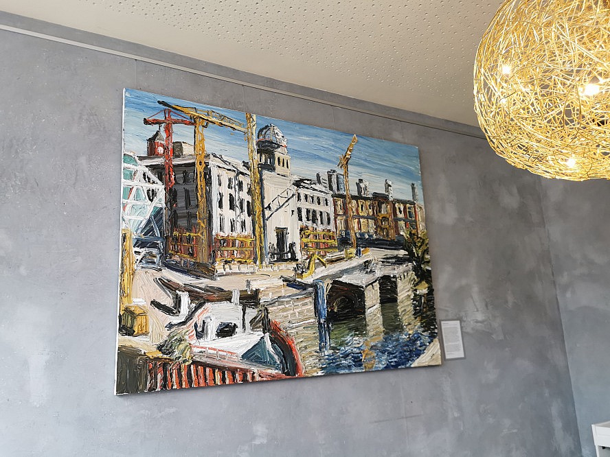 Strandhotel Heringsdorf: Kunstwerk im Foyer