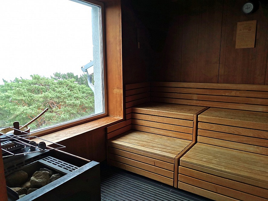 Strandhotel Heringsdorf: Sauna mit tollem Ausblick